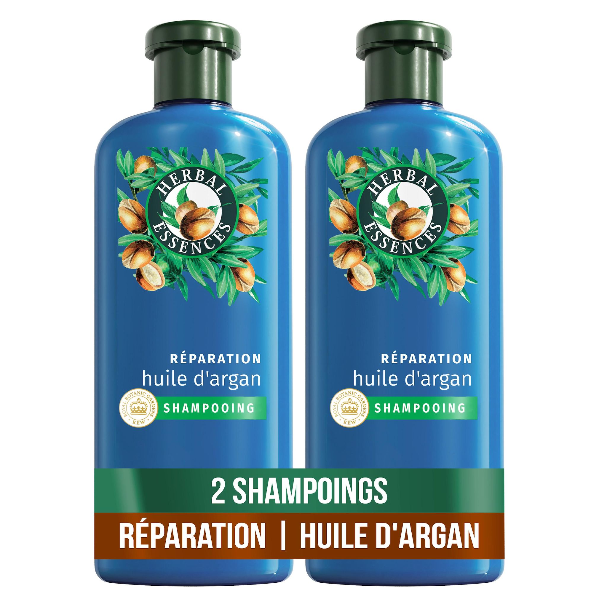 Voir la diapositive 2 : HERBAL ESSENCES Shampooing réparation huile d'argan 2x250ml