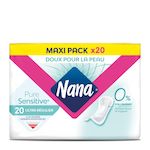 NANA Pure Sensitive Serviettes hygiéniques ultra régulier 20 serviettes