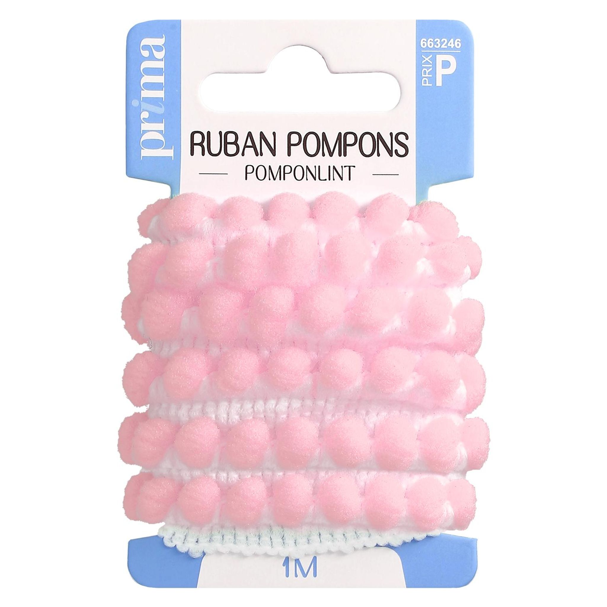 PRIMA Ruban pompons unicouleur 1