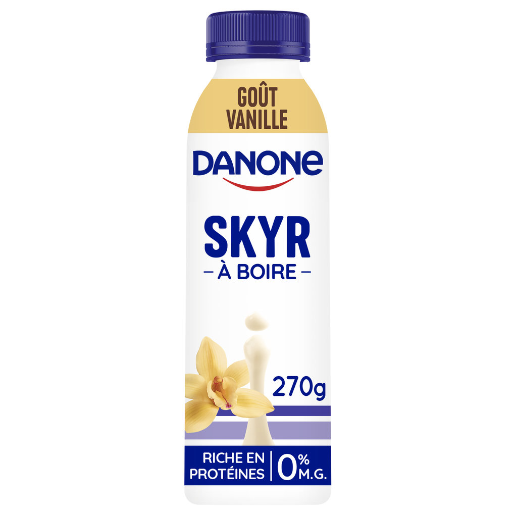 DANONE Skyr à boire à la vanille 0% MG 270g