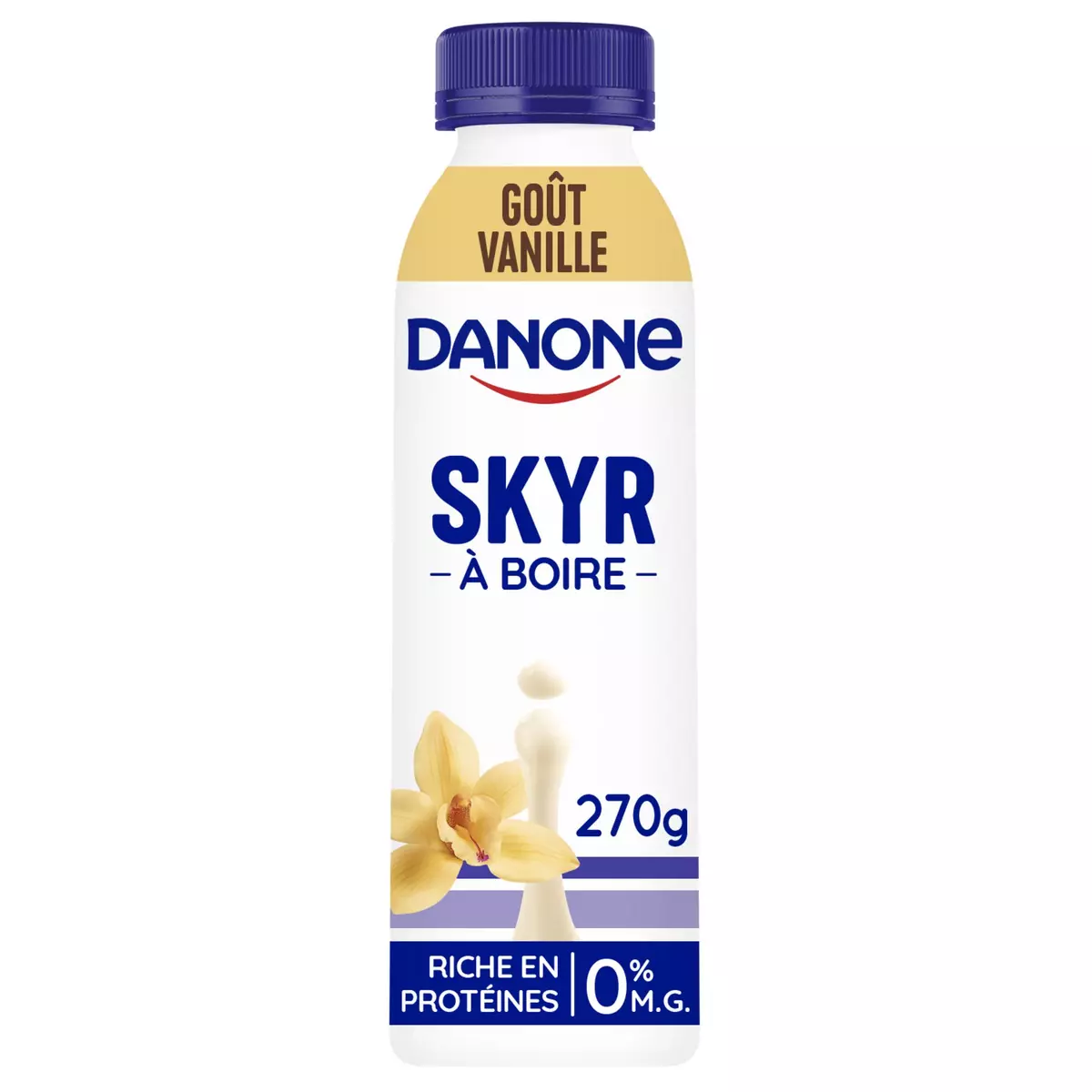 DANONE Skyr à boire saveur vanille 0% MG 270g