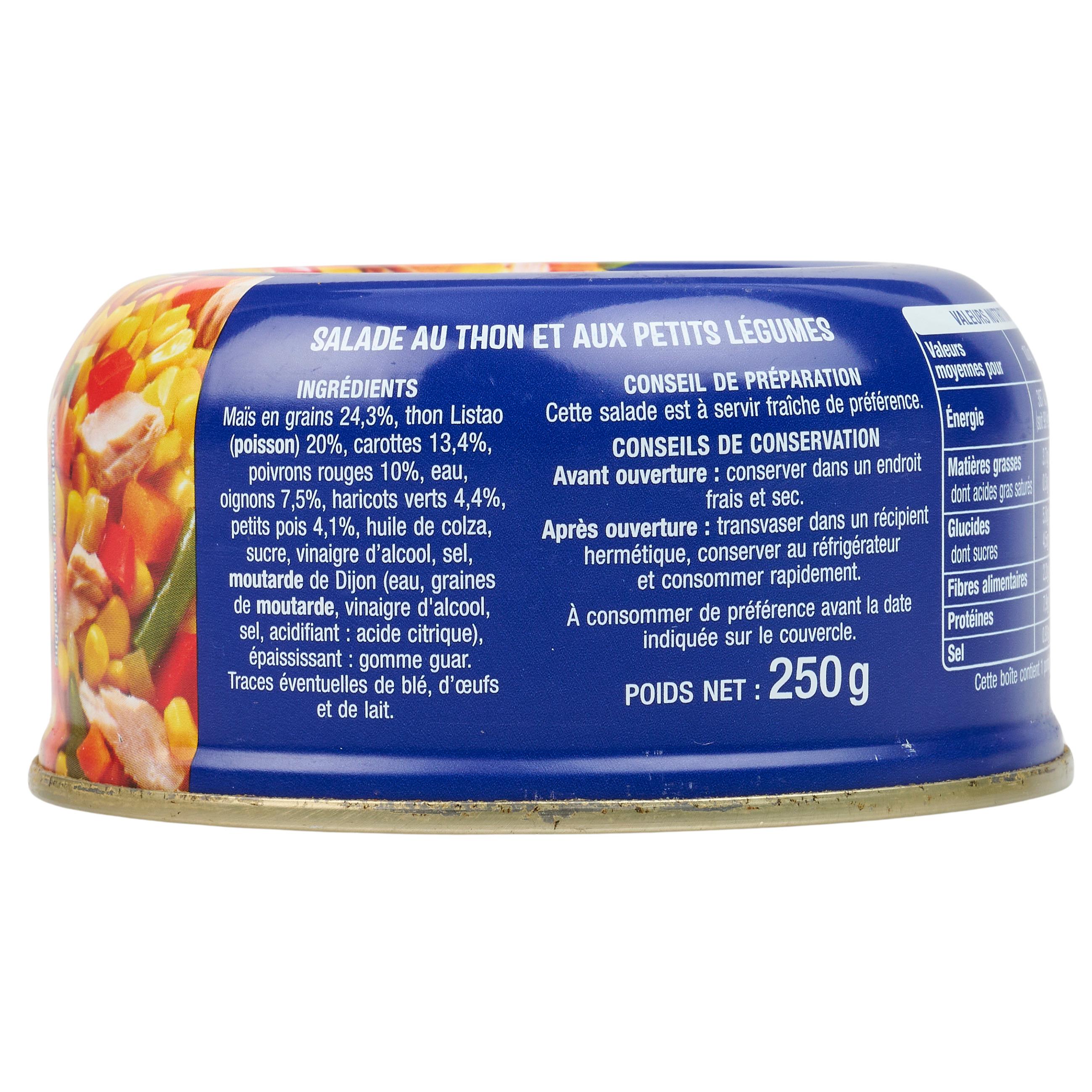 Voir la diapositive 4 : AUCHAN Salade américaine au thon 250g