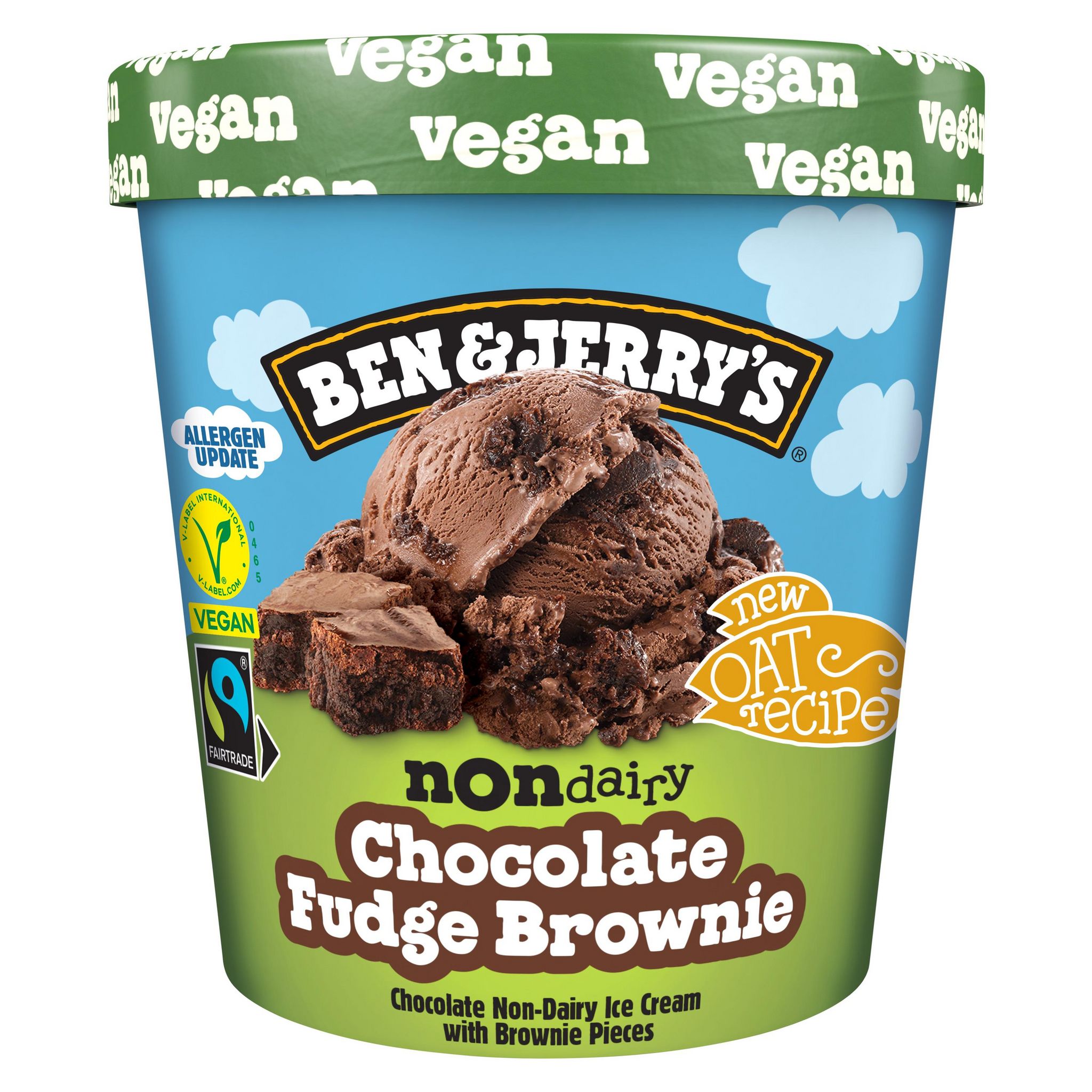 Voir la diapositive 2 : BEN & JERRY'S Pot de crème glacée chocolat fondant brownie 387g