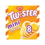 TWISTER Twister mini glace à l'eau vanille tropical 8 pièces 348g