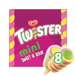 MIKO Twister mini glace à l'eau sweet & sour fraise pomme citron 8 pièces 348g