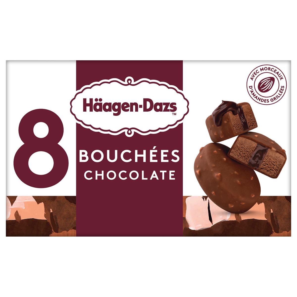 HAAGEN DAZS Bouchées de crème glacée au chocolat 8 pièces 168g