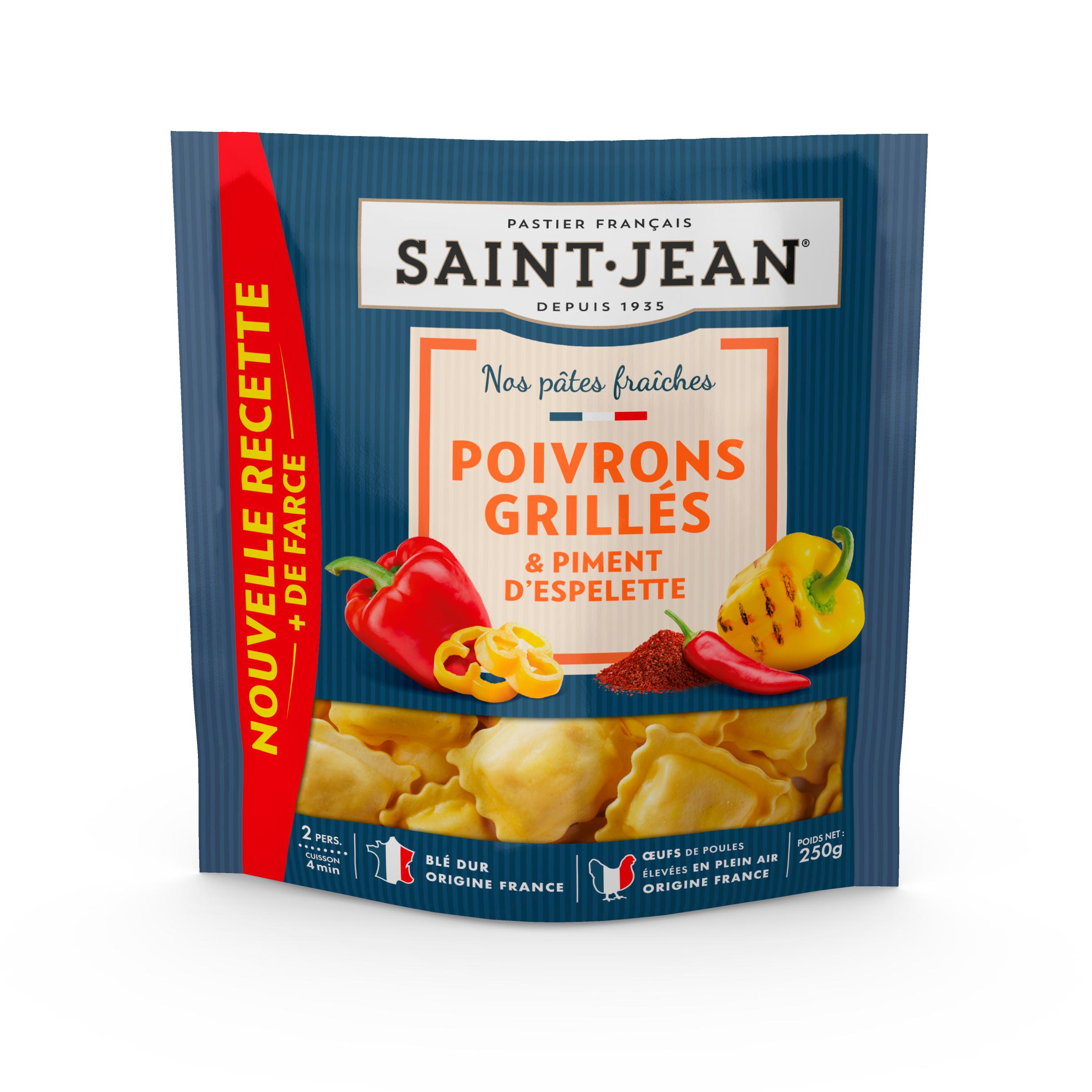 SAINT JEAN Raviolis aux poivrons grillés et piment d'Espelette 2 parts 250g