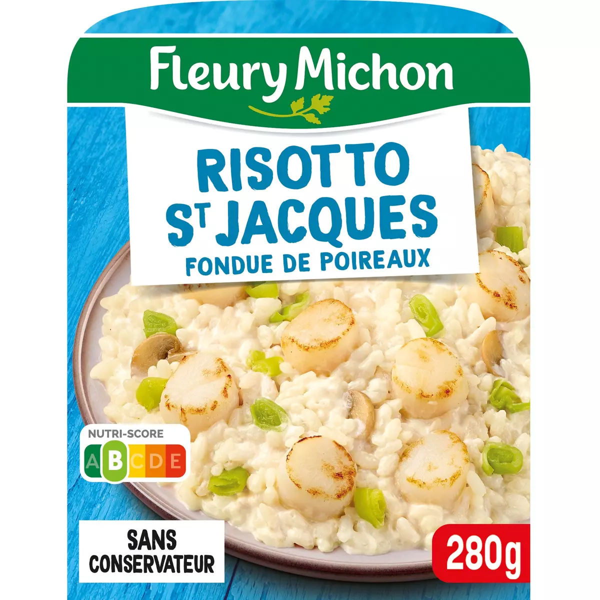 FLEURY MICHON Risotto de Saint Jacques et fondue de poireaux 1 portion 280g