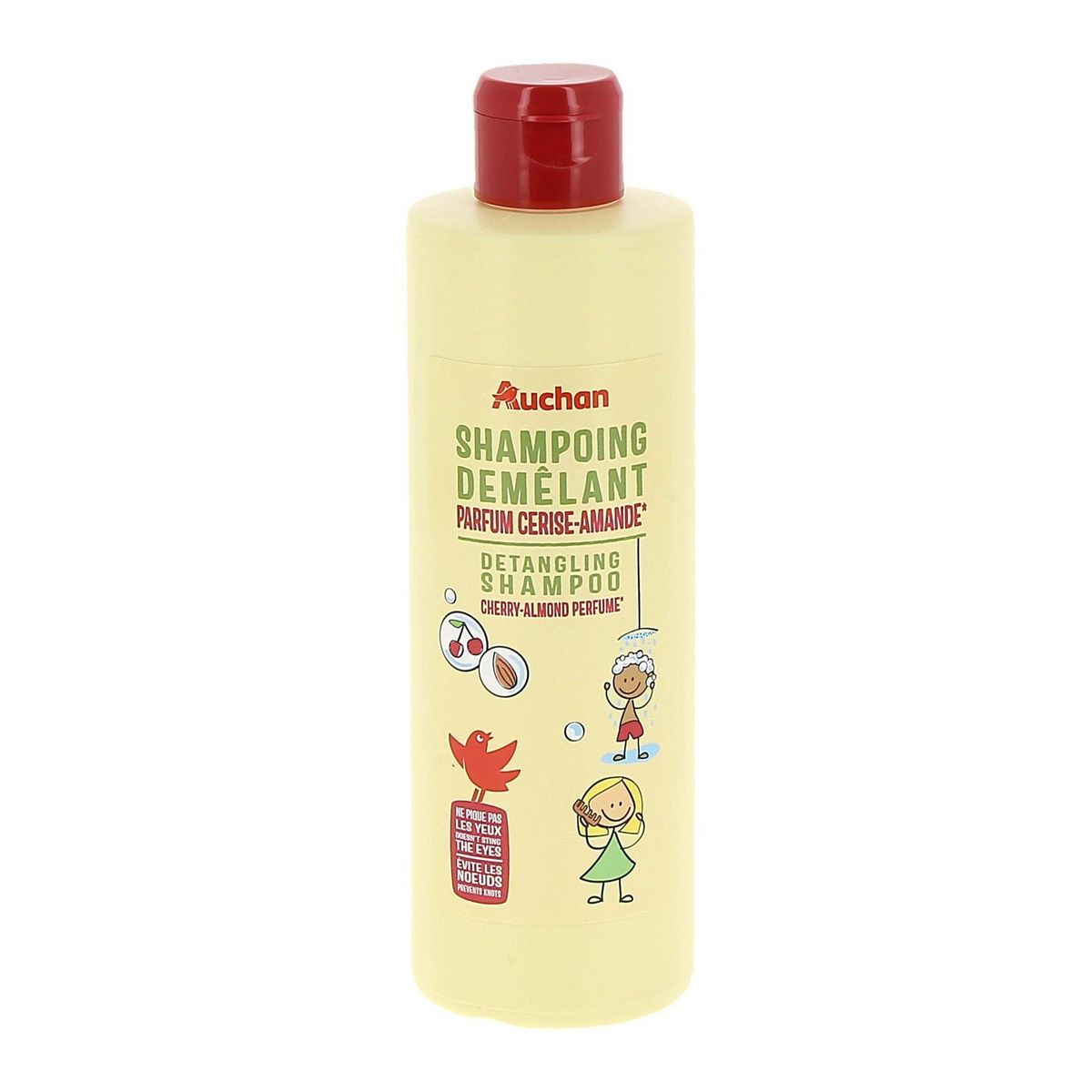 AUCHAN Shampooing kids démêlant 2en1 cerise et amande 250ml