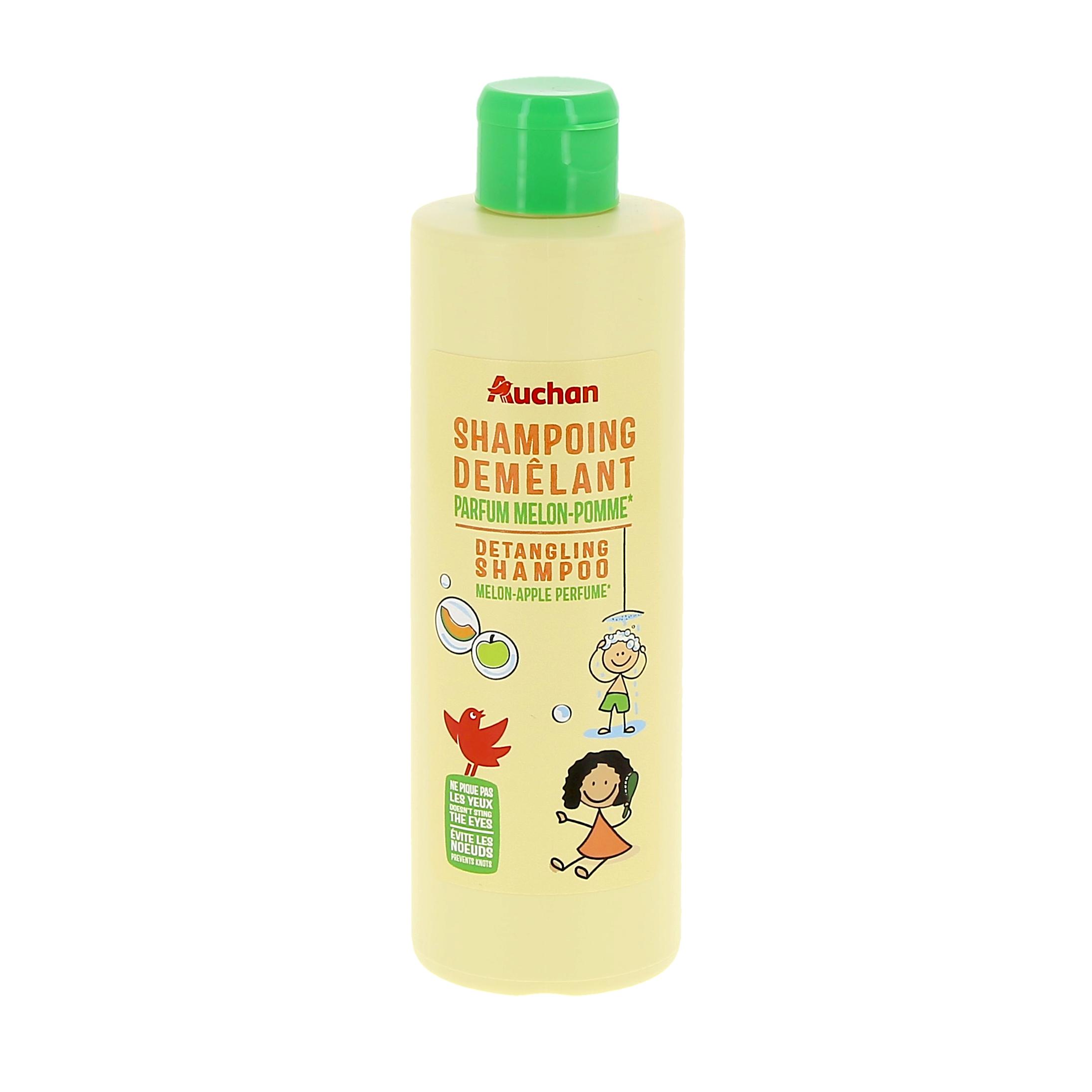 Voir la diapositive 3 : AUCHAN Shampoing démêlant melon pomme 250ml