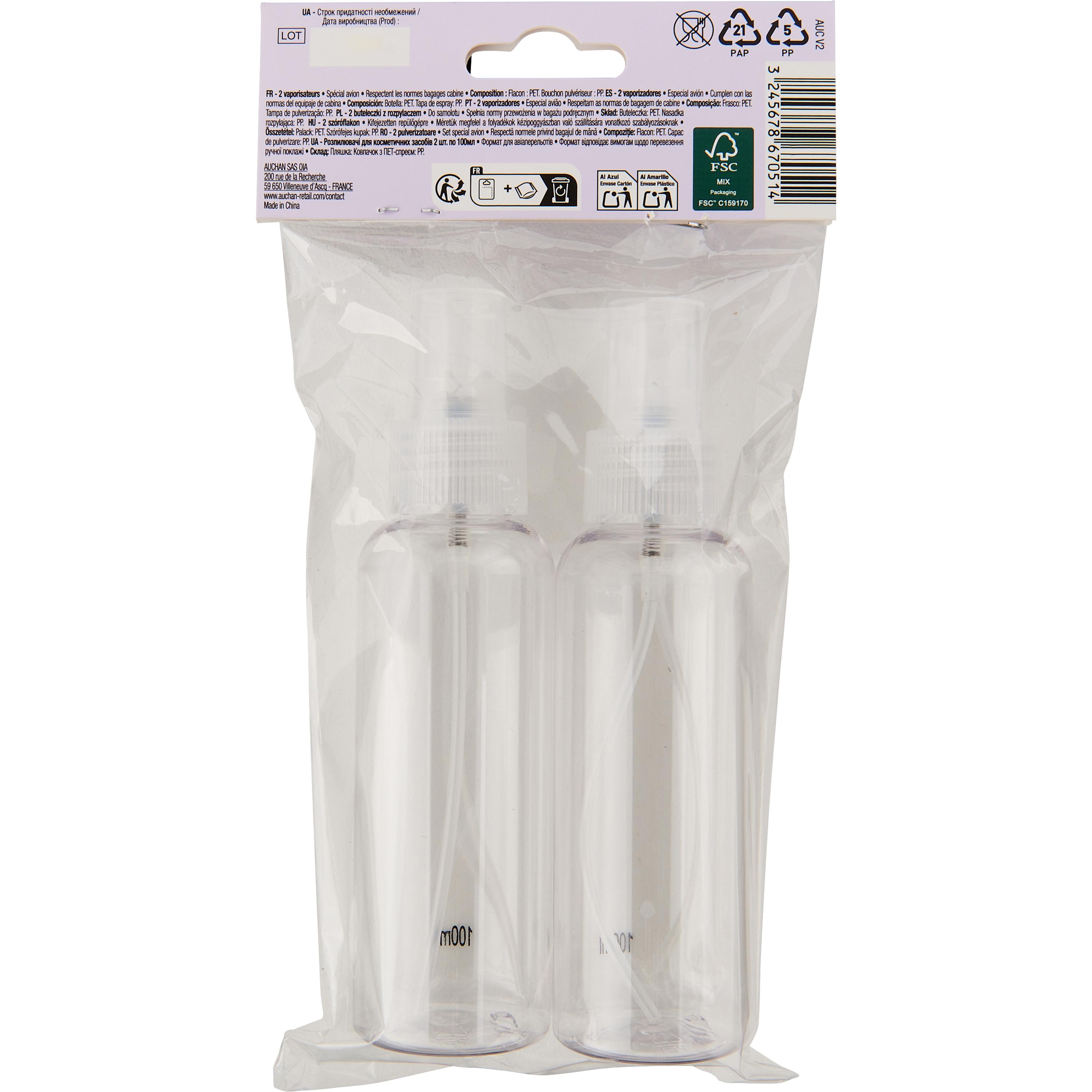 Voir la diapositive 2 : COSMIA Vaporisateurs 2 pièces 2x50ml