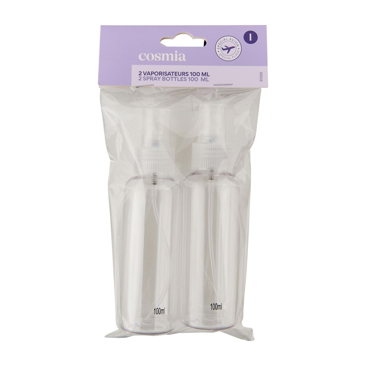 COSMIA Vaporisateurs 2 pièces 2x50ml