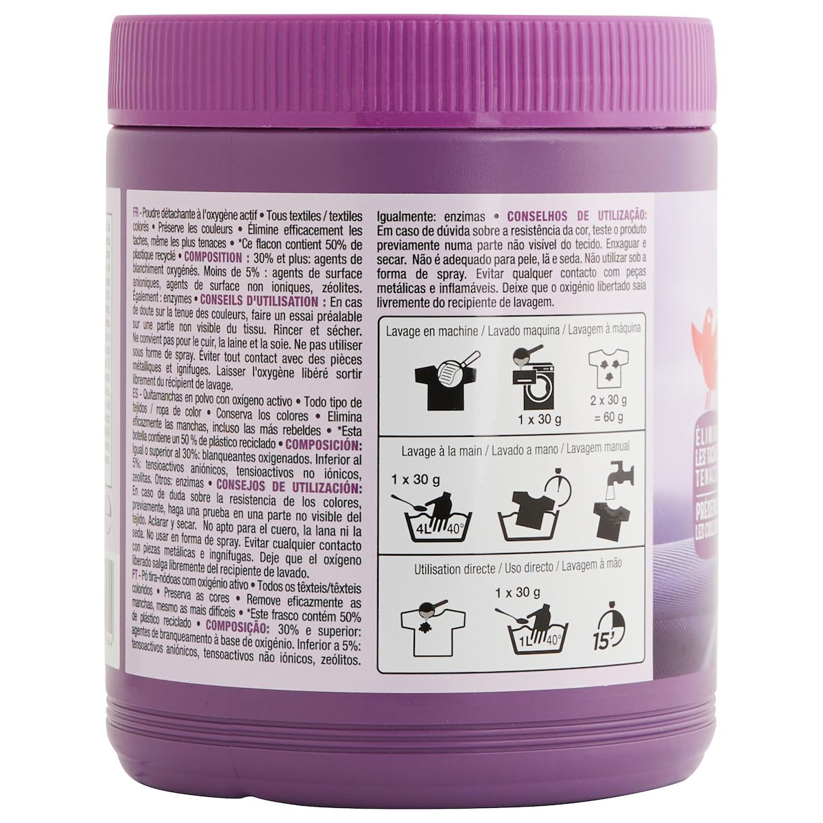 AUCHAN Poudre détachante tous textiles 1kg