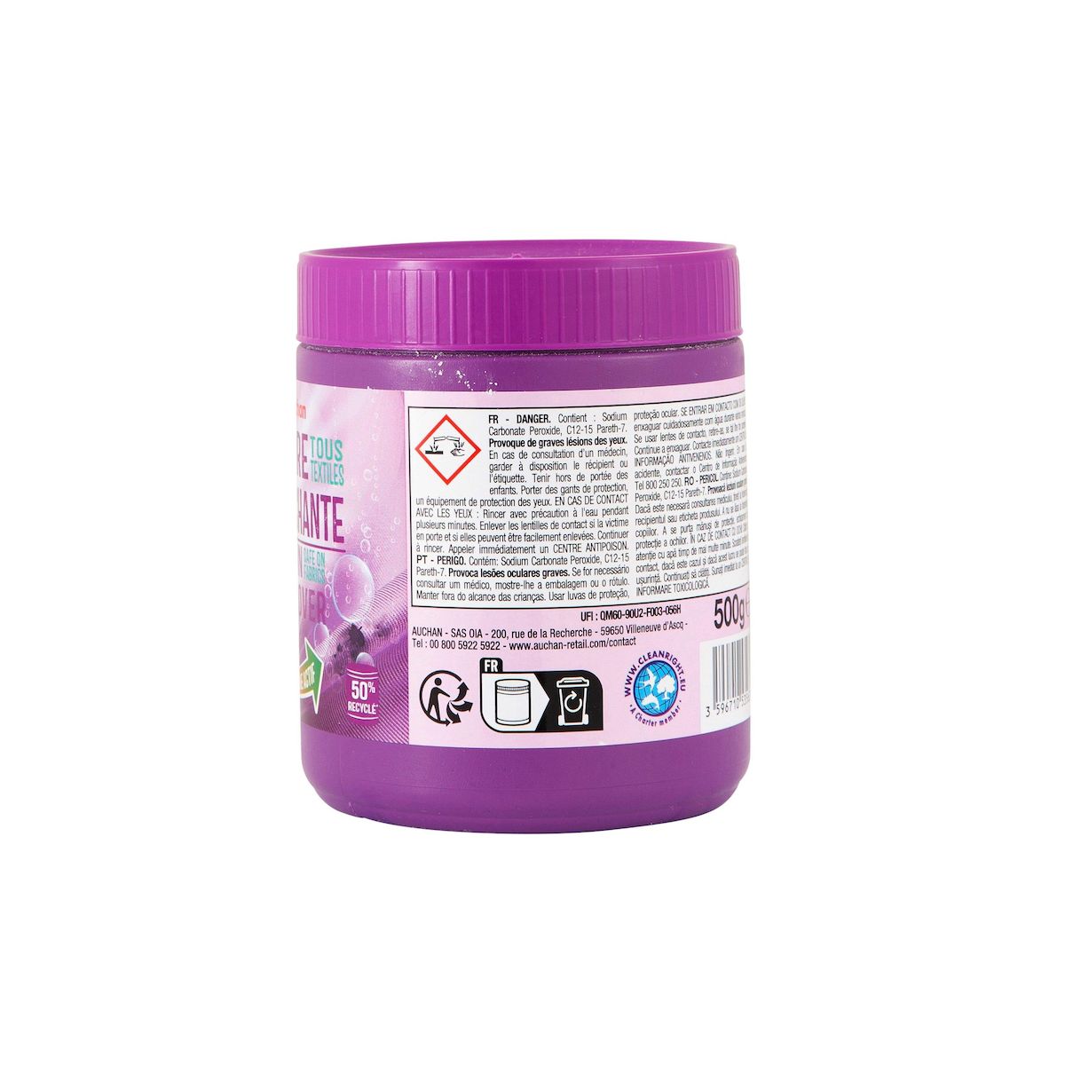 AUCHAN Détachant poudre activ clean 500g