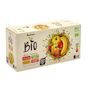 Voir la diapositive 2 : AUCHAN BIO Gourdes purée de fruits multivariétés pomme poire banane fraise sans sucres ajoutés 12x90g