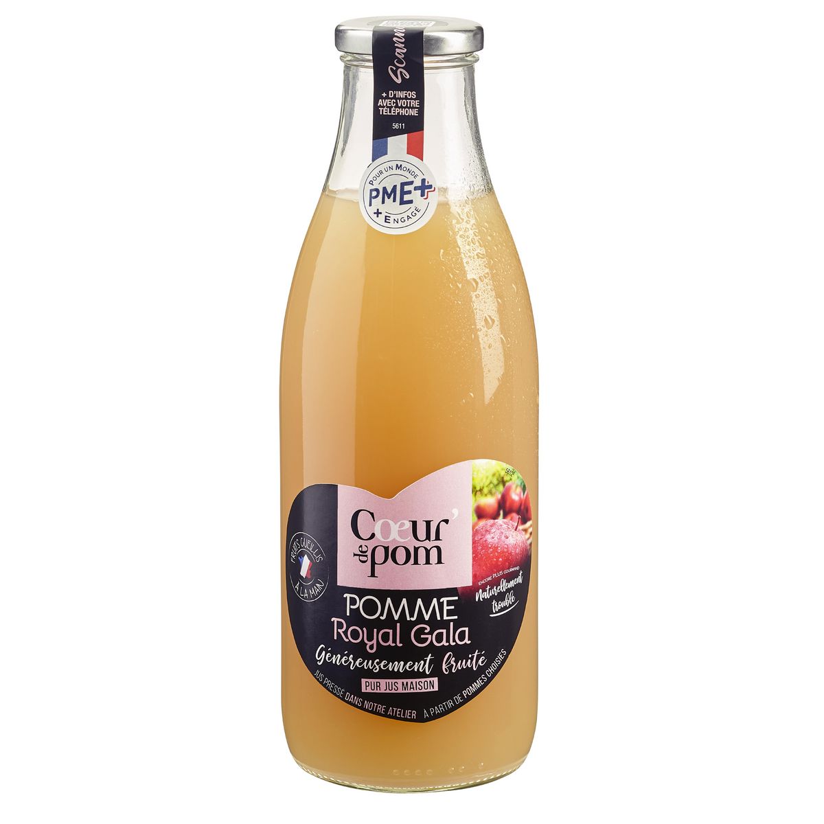 COEUR DE POM' Pur jus de pomme royal gala 1l