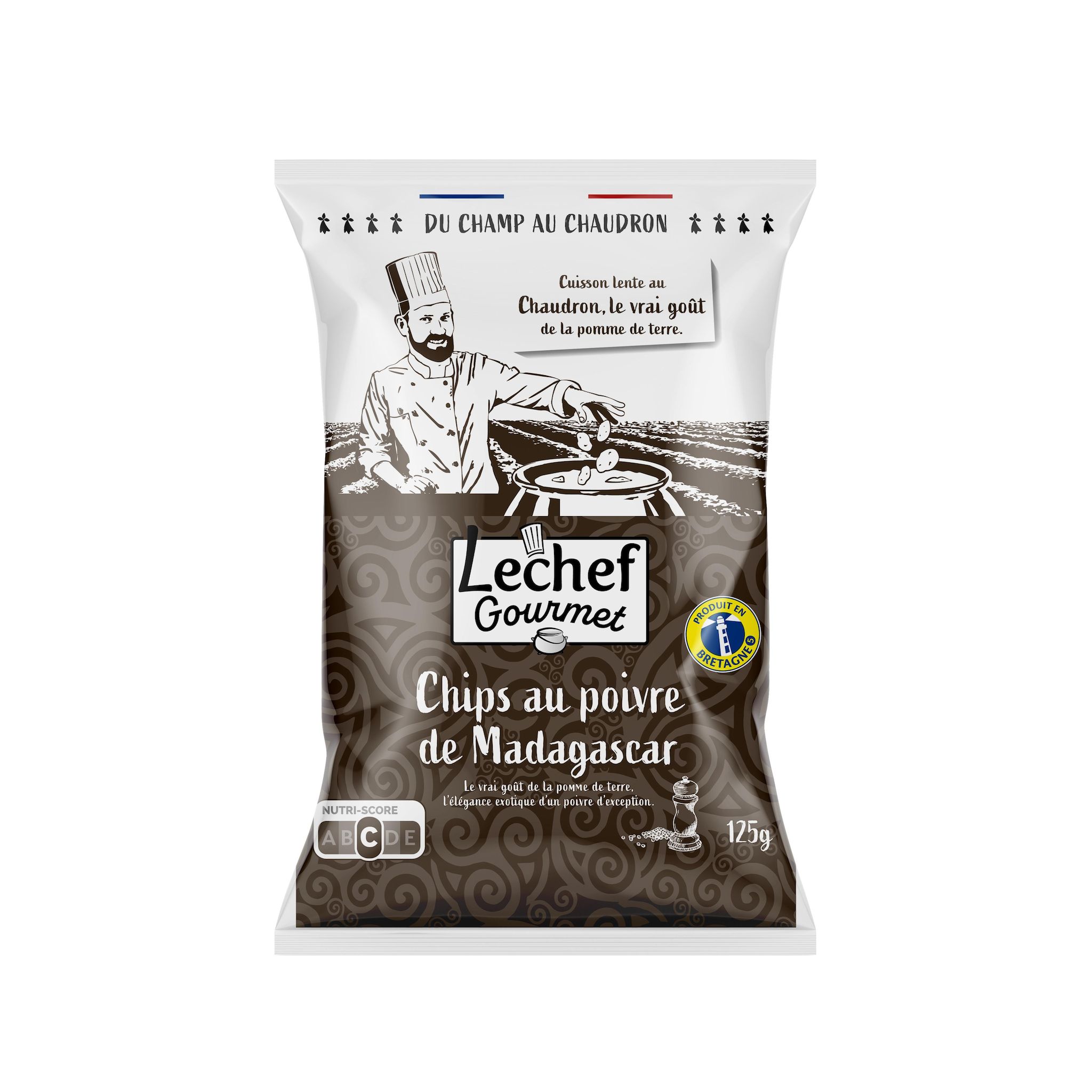 LE CHEF GOURMET Chips au poivre de Madagascar 125g