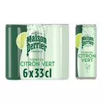 PERRIER Boisson Gazeuse Aromatisée Citron Vert  6x33cl
