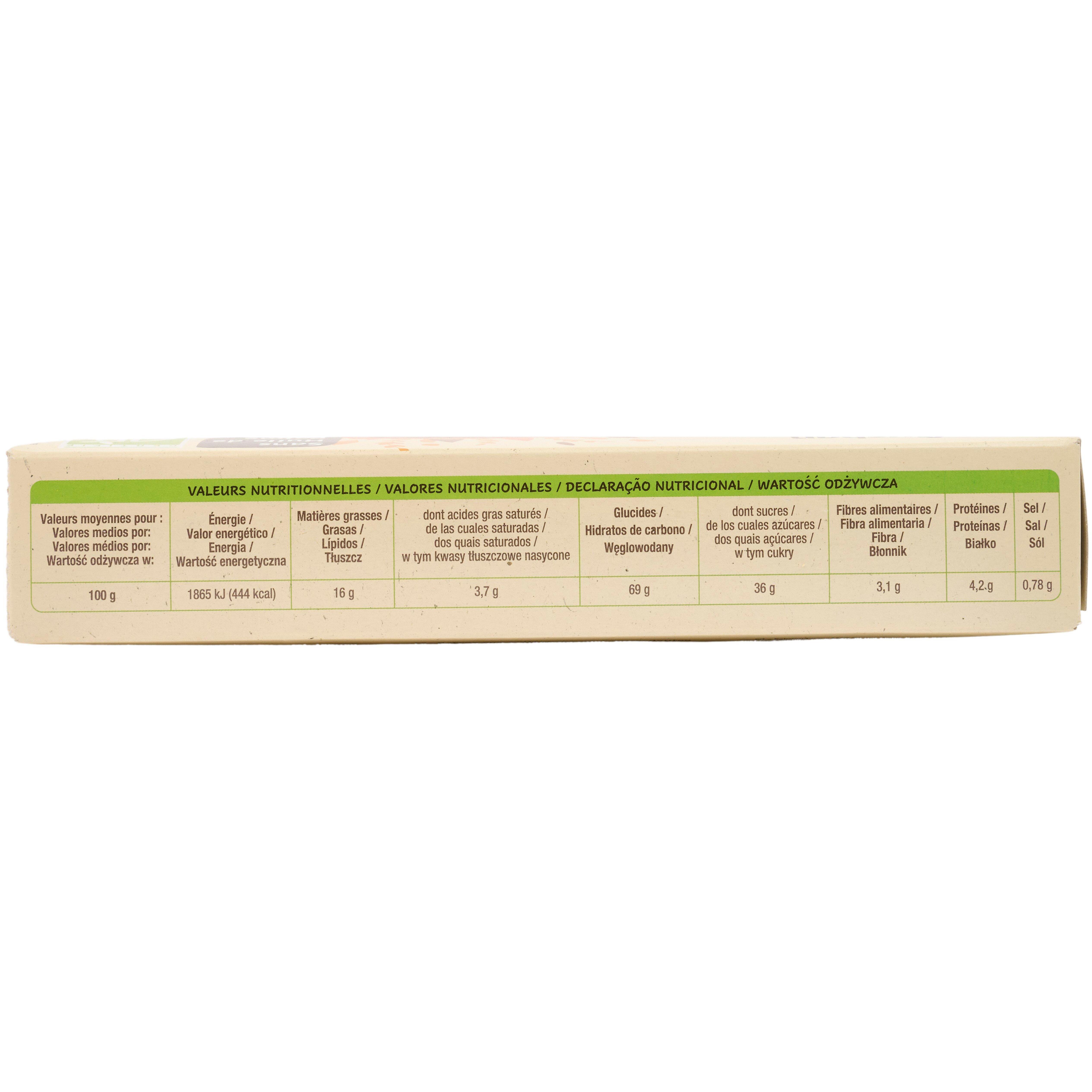 Voir la diapositive 5 : AUCHAN BIO Gaufres au miel sans huile de palme 6 gaufres 175g