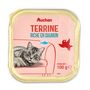 Voir la diapositive 3 : AUCHAN Barquette terrine riche en saumon pour chat 100g
