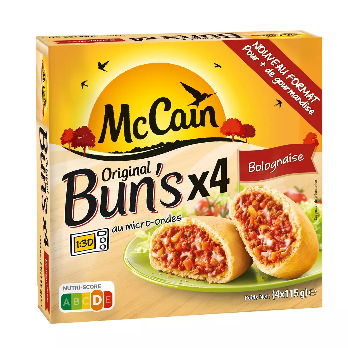 MCCAIN Original bun's bolognaise 4x115g