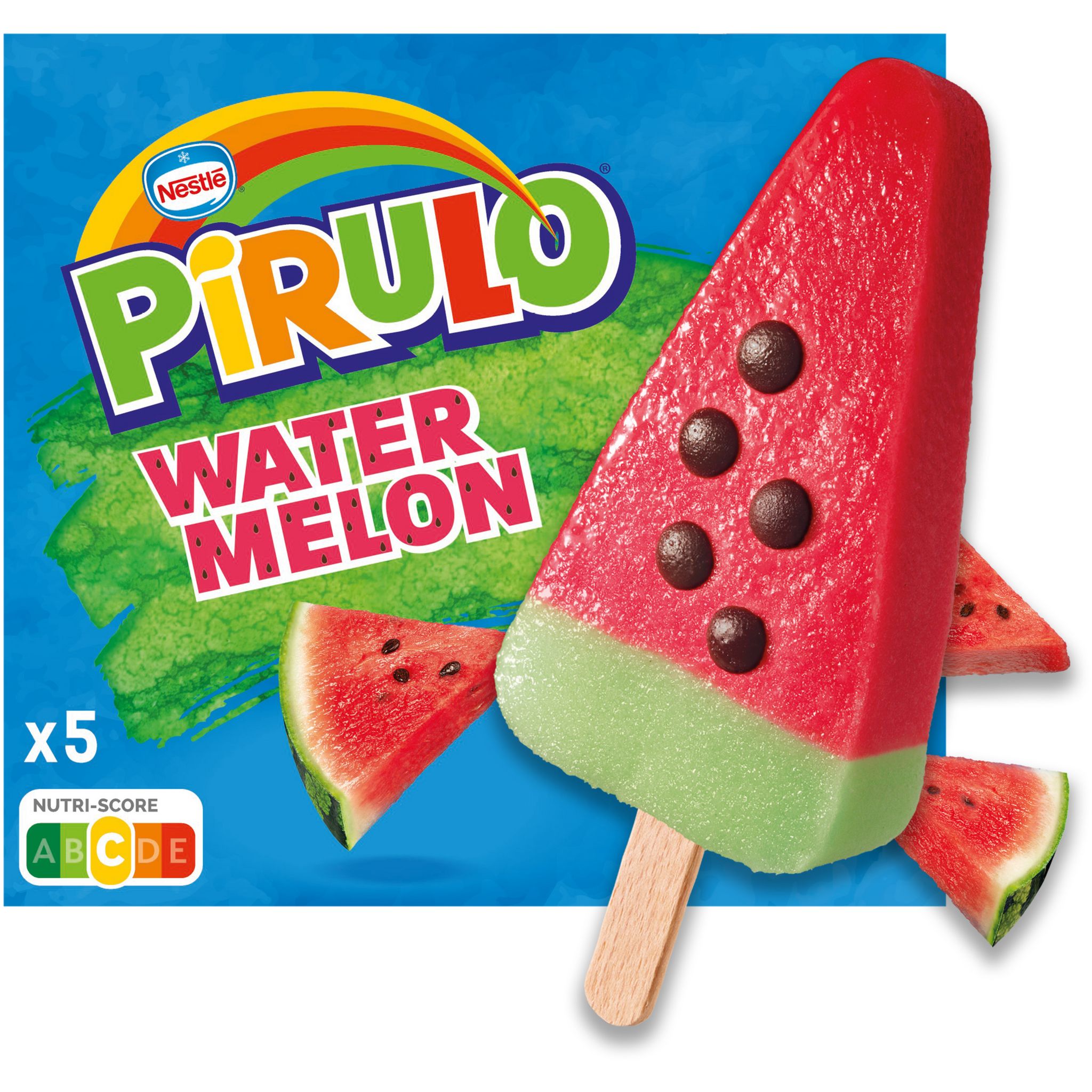 PIRULO Glace à l'eau à la pastèque 5 pièces 335g