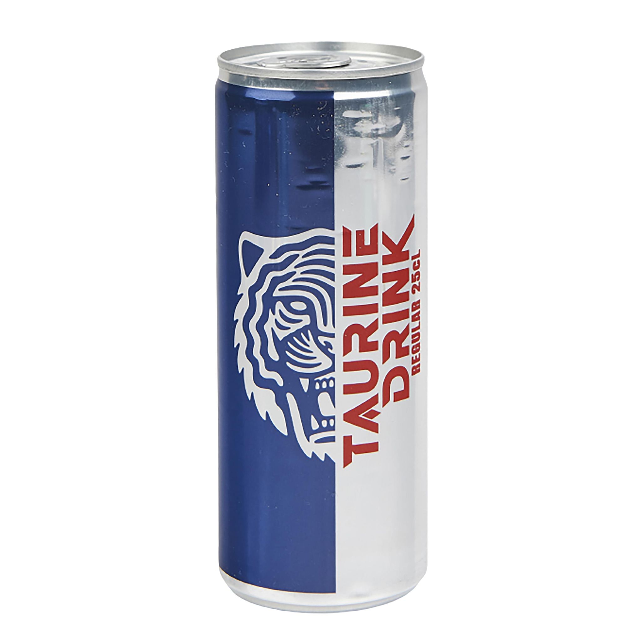 Voir la diapositive 2 : TAURINE DRINK Boisson énergisante gazeuse Regular boîte 25cl