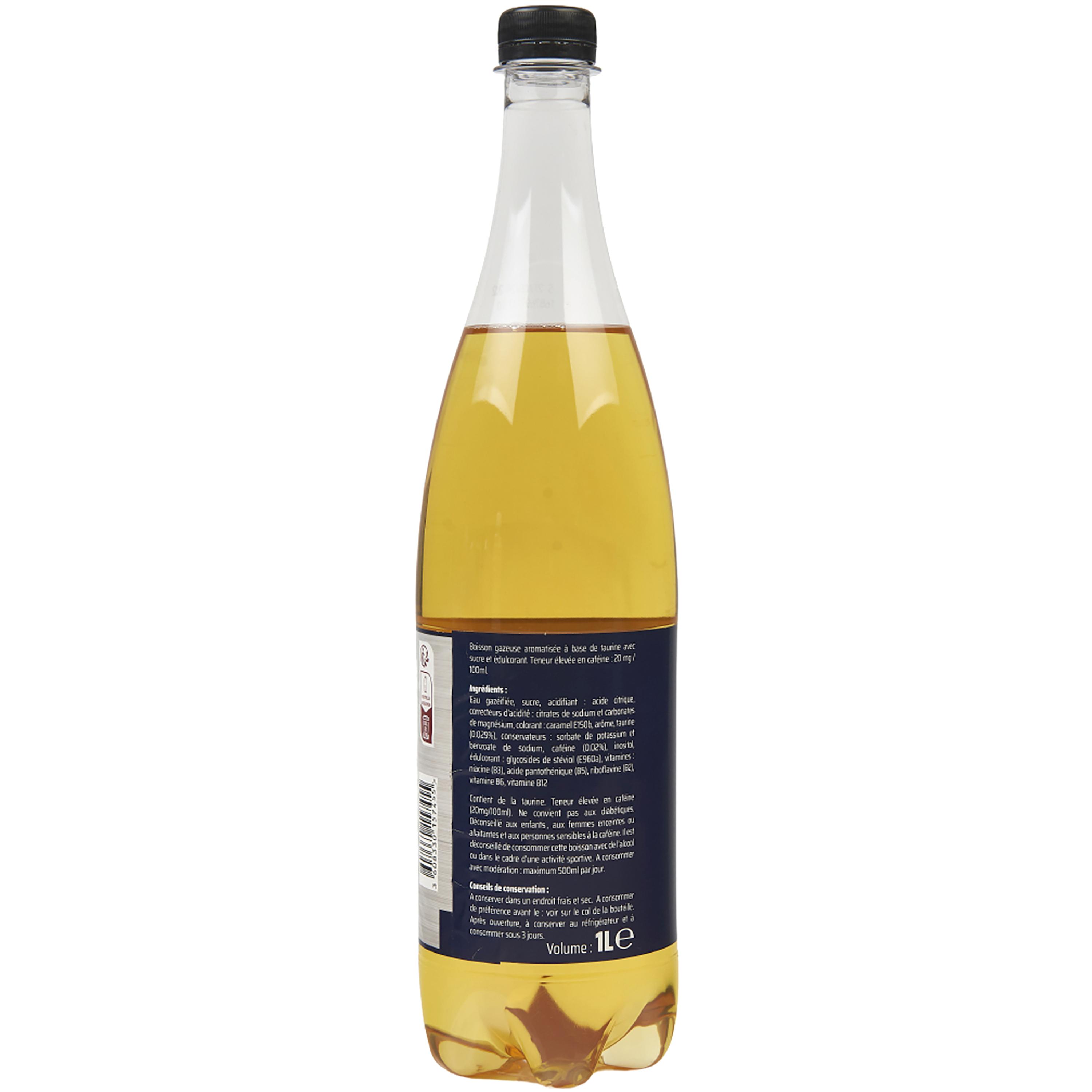 Voir la diapositive 3 : TAURINE DRINK Boisson énergisante taurine regular 1l
