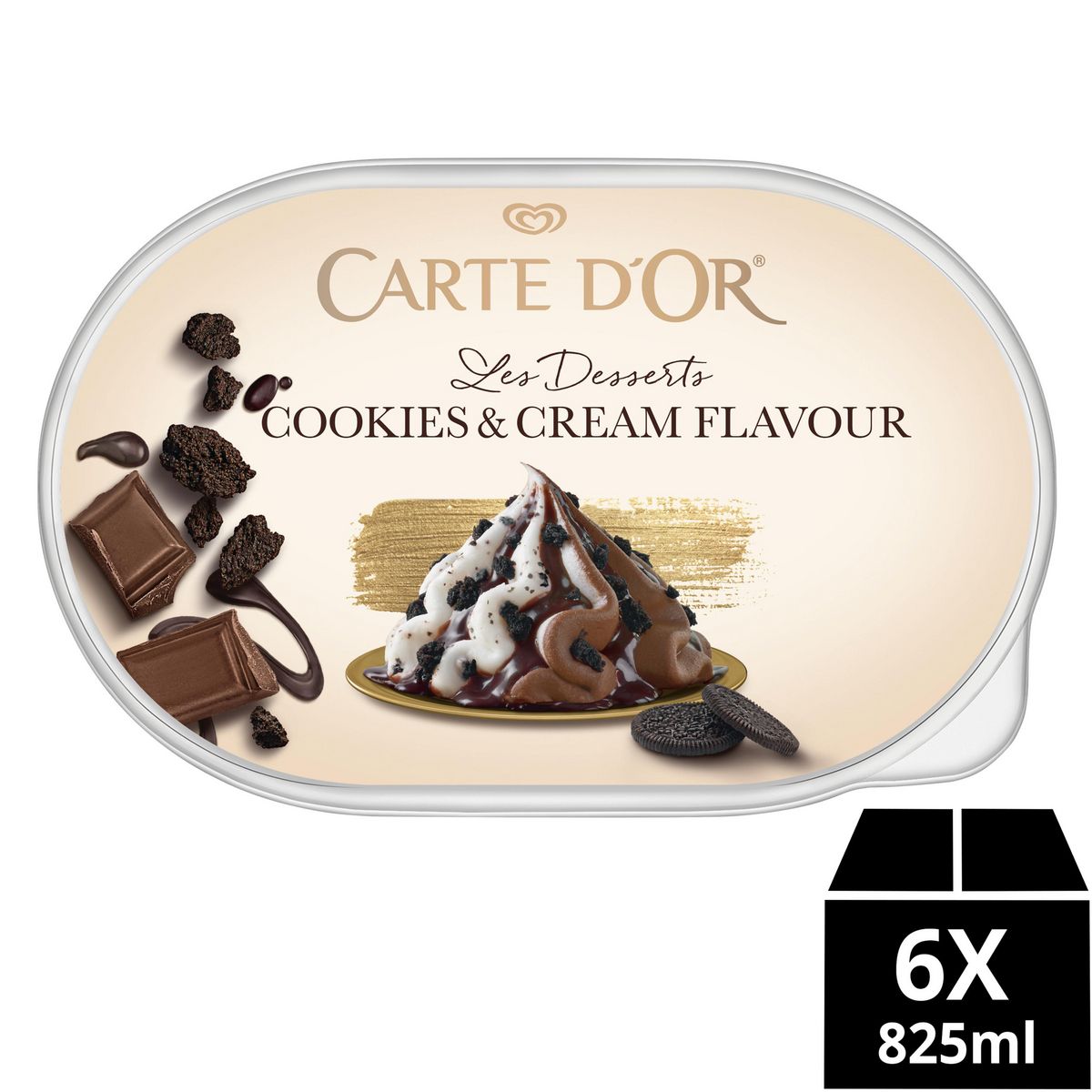 CARTE D'OR Crème glacée inspiration cookie et chocolat 457g