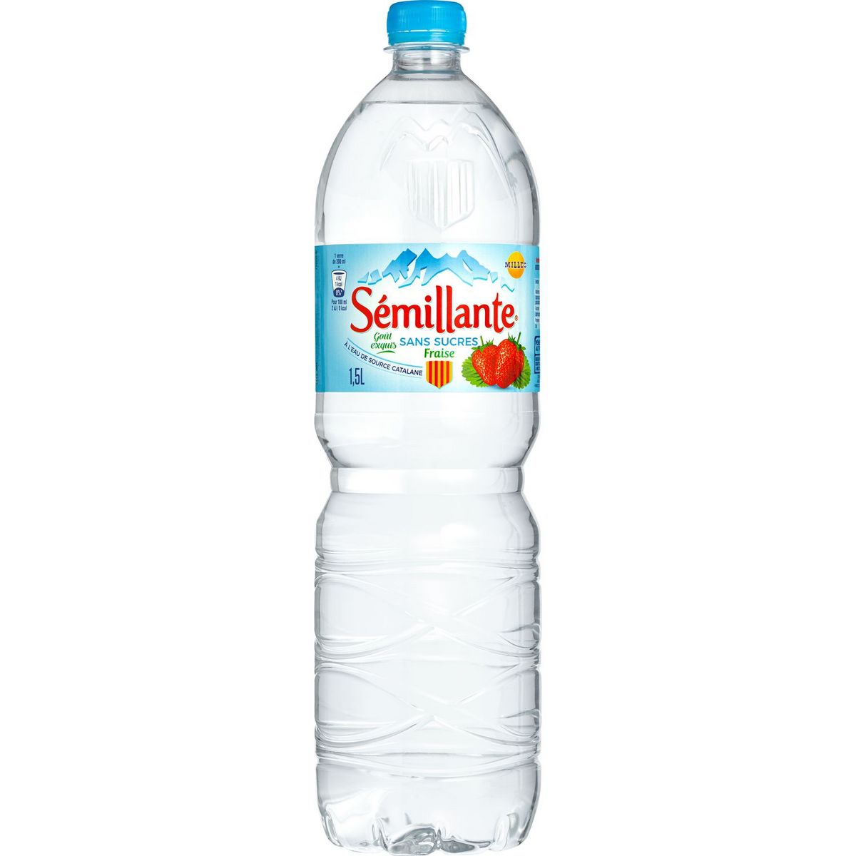 MILLES Sémillante eau sans sucres à la fraise 1.5l