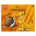 MIKO Glace vanille et biscuits cacao - Roi Lion 4 pièces 152g