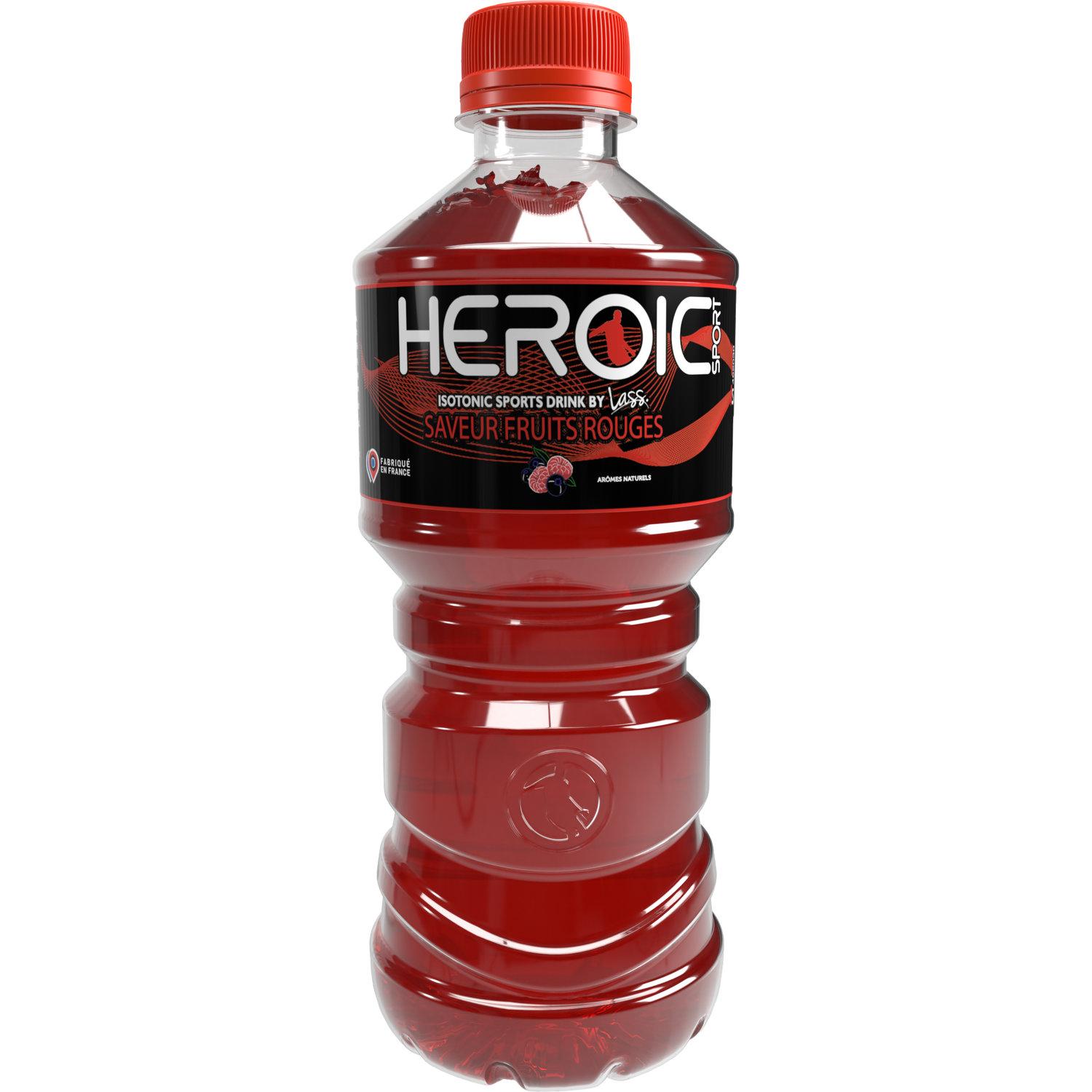 HEROIC SPORT Boisson sportive saveur fruits rouges bouteille 50cl