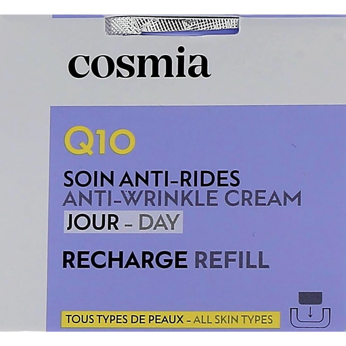 COSMIA Q10 Recharge crème de jour visage anti-rides tous types de peaux 50ml
