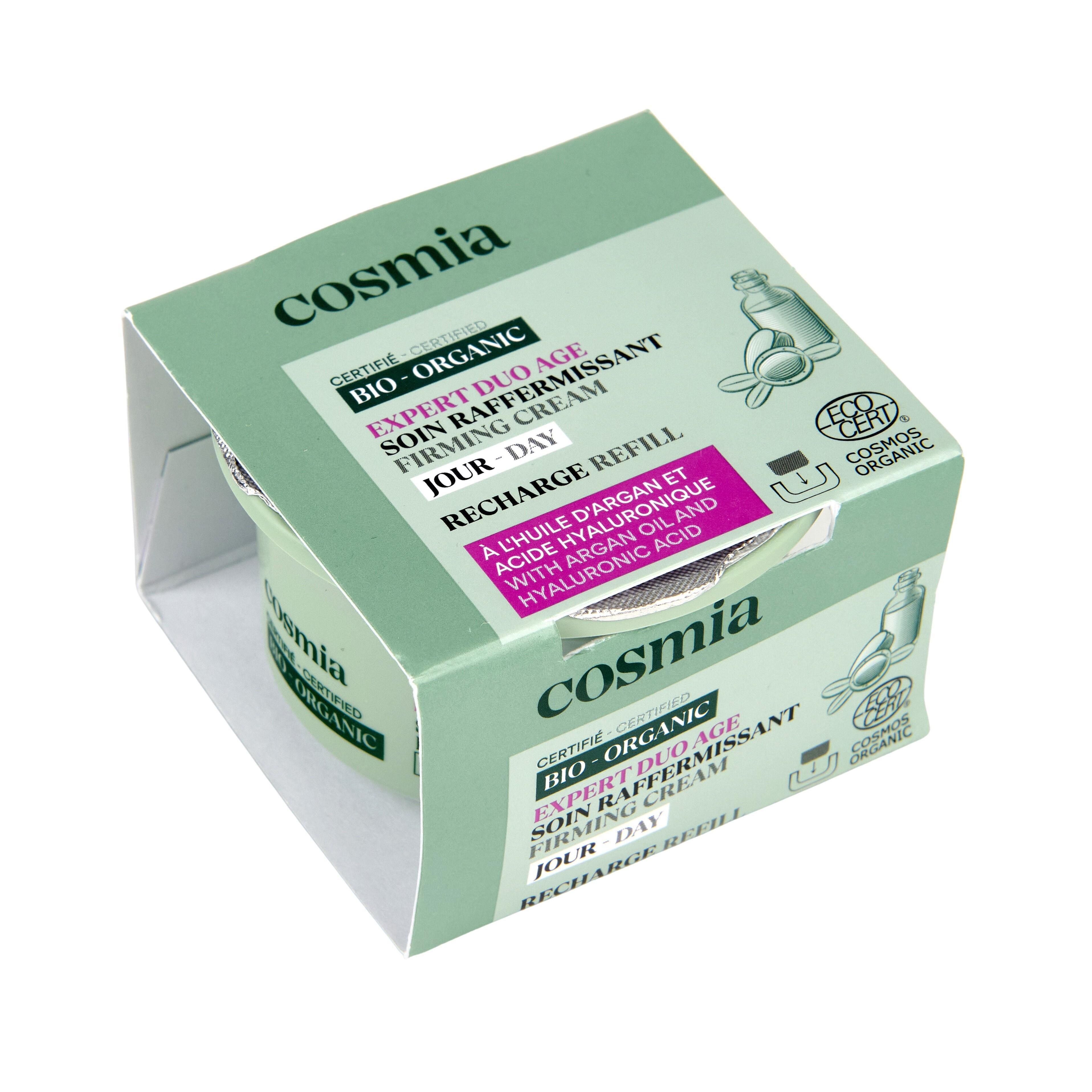 Voir la diapositive 6 : COSMIA BIO Expert Duo Age Recharge soin raffermissant jour huile d'argan et acide hyaluronique 50ml