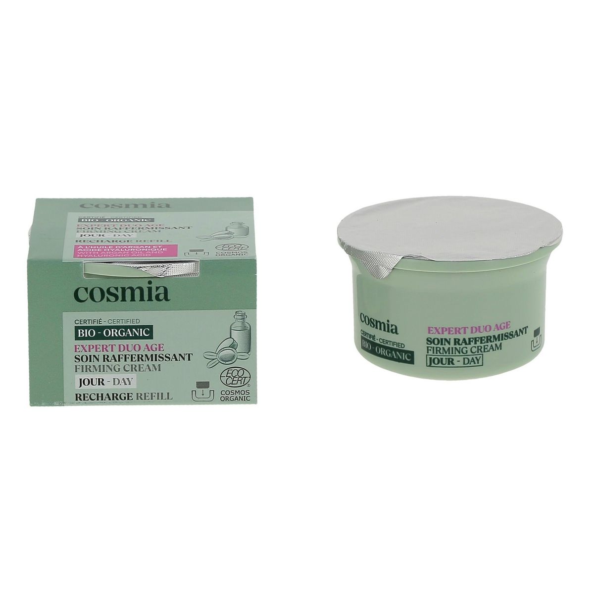 COSMIA BIO Expert duo âge Recharge crème de jour raffermissante bio à l'huile d'argan et acide hyaluronique 50ml