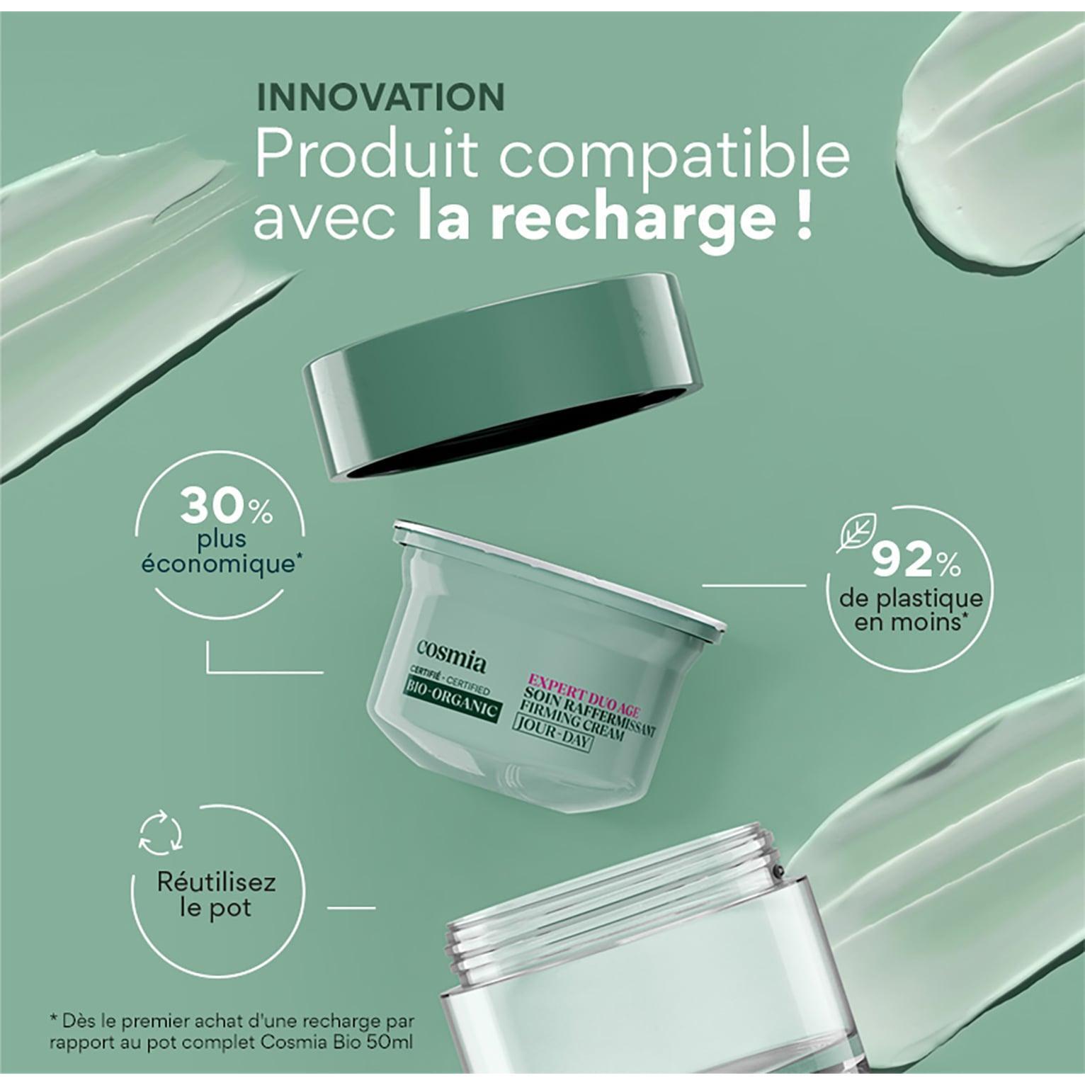 Voir la diapositive 5 : COSMIA BIO Expert Duo Age Recharge crème de nuit raffermissante huile d'argan et acide hyaluronique 50ml