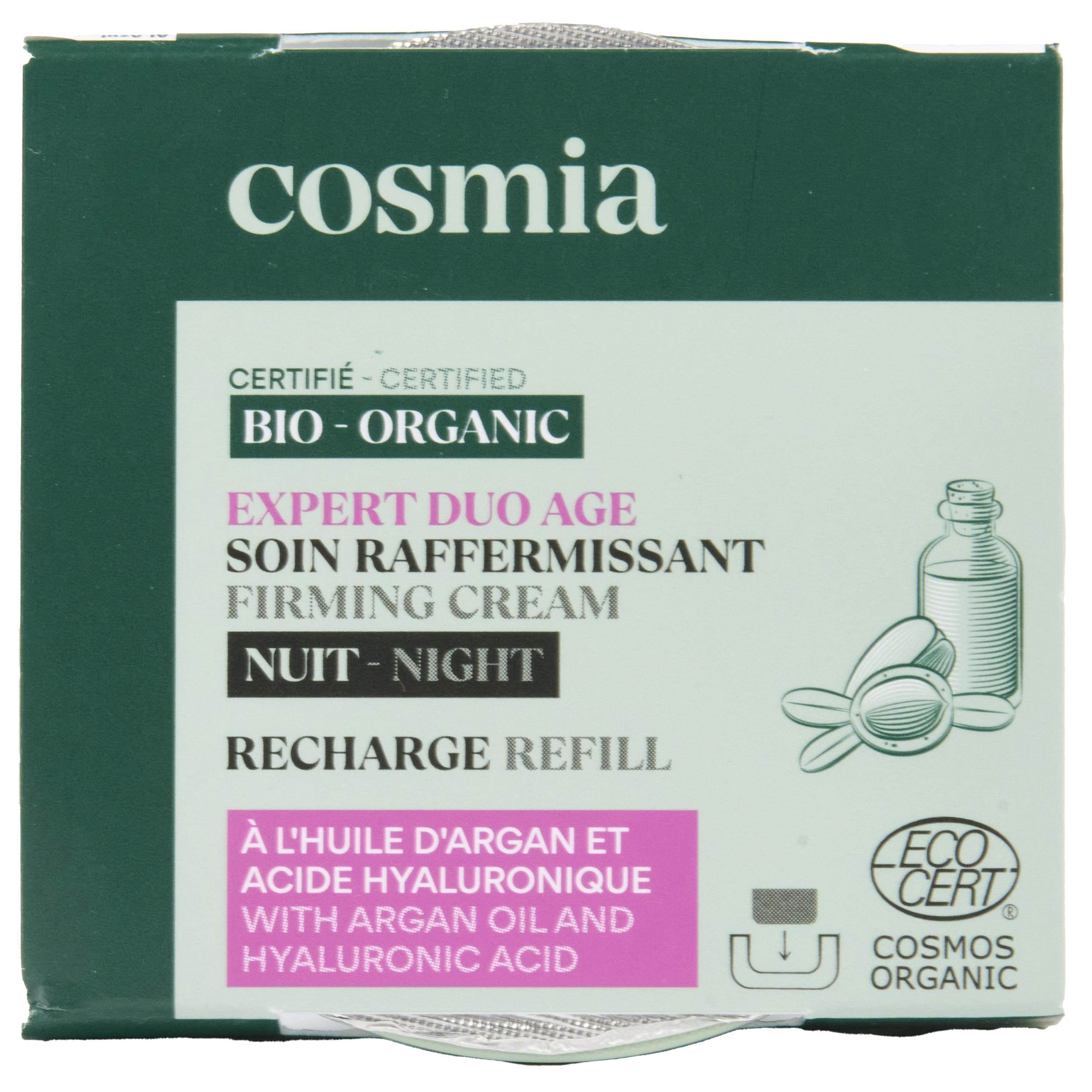 Voir la diapositive 6 : COSMIA BIO Expert Duo Age Recharge crème de nuit raffermissante huile d'argan et acide hyaluronique 50ml