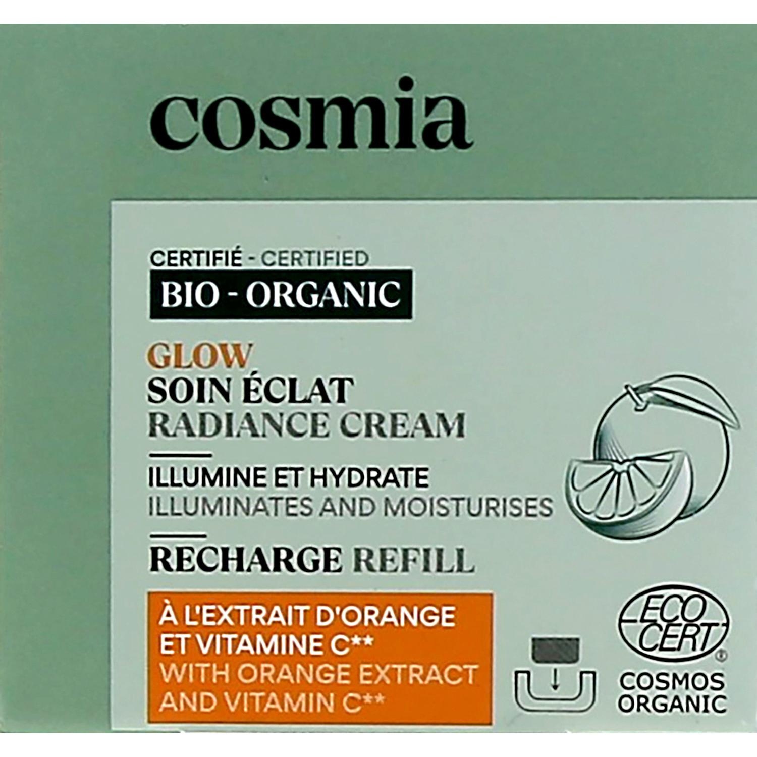 Voir la diapositive 5 : COSMIA BIO Glow Recharge crème visage bio à l'extrait d'orange et vitamine C 50ml