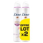 DOVE Déodorant parfum fleur de cerisier zéro alcool spray 2x200ml