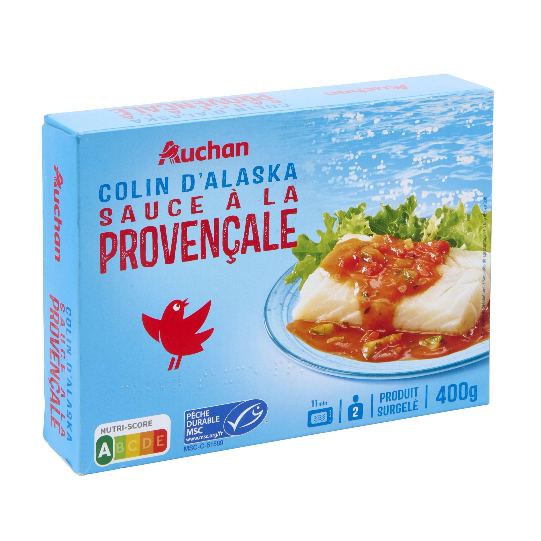 Voir la diapositive 4 : AUCHAN Poisson provençale 400g