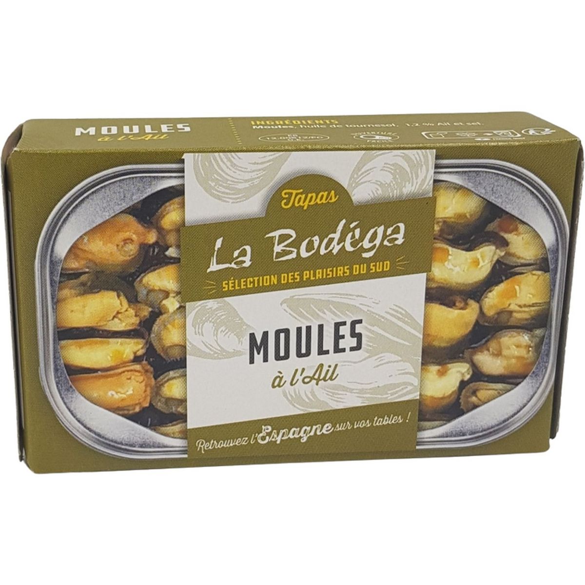 LA BODEGA Moules à l'ail 115g