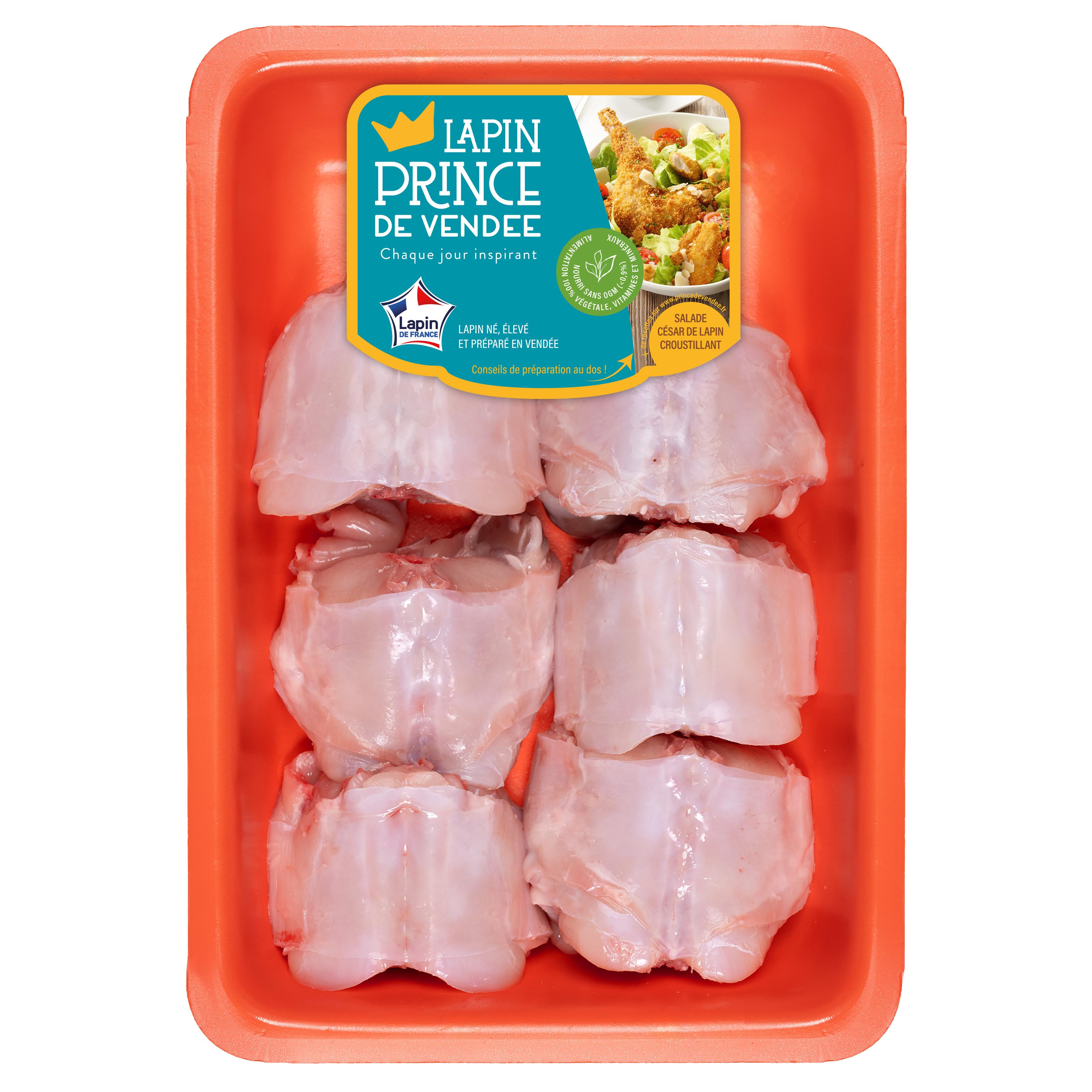 LAPIN PRINCE DE VENDEE Demi-Rables de lapin 6 pièces 990g