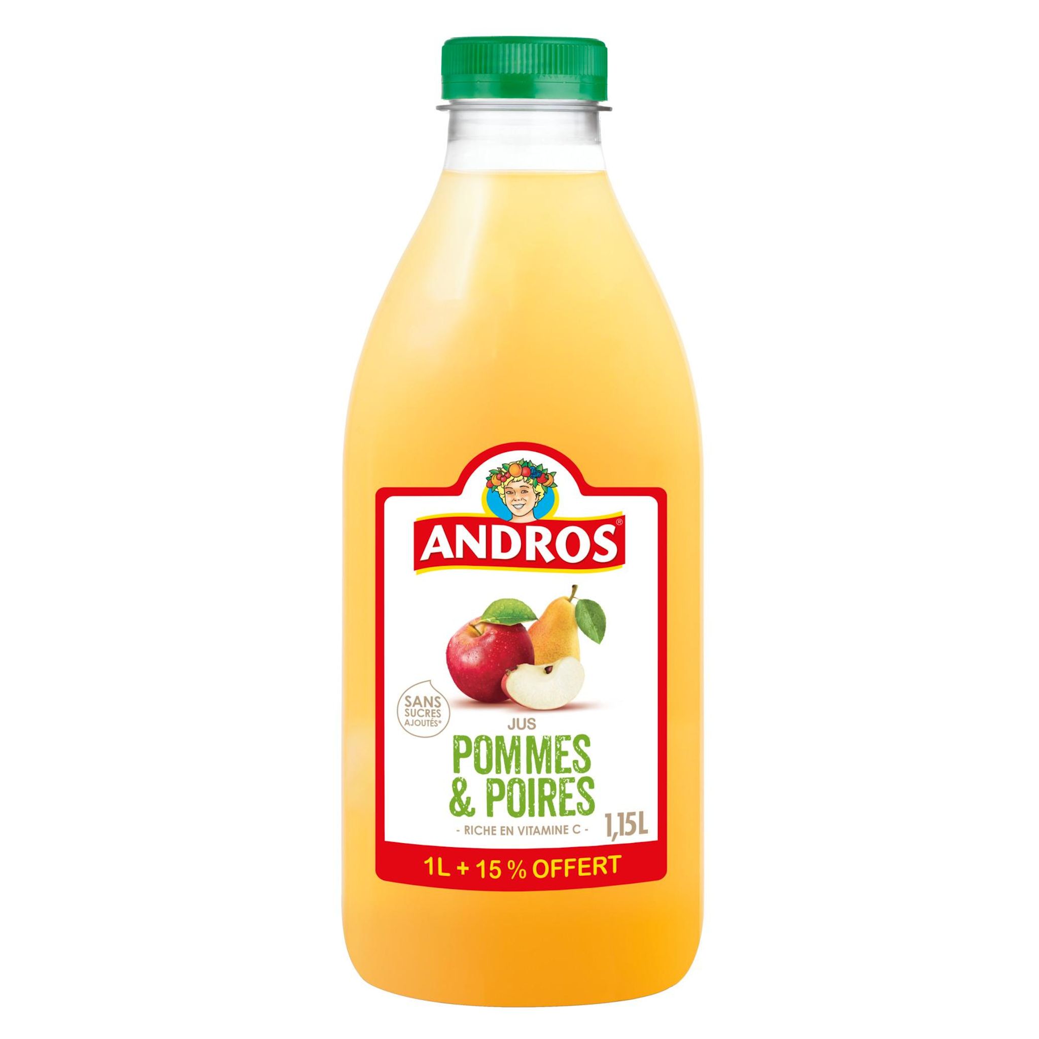 ANDROS Jus pomme et poires 1,15l