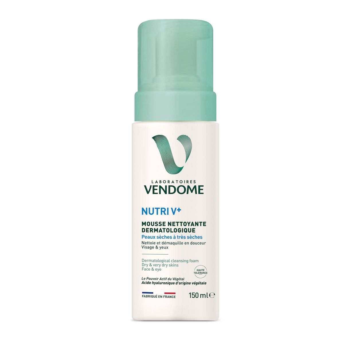 LABORATOIRES VENDOME Nutri V+ Mousse nettoyante dermatologique peaux sèches à très sèches 150ml
