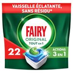 FAIRY Capsules lave-vaisselle Tout en 1 22 capsules