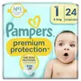 PAMPERS Premium protection couches taille 1 (2-5kg) 24 couches