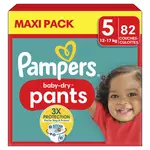 PAMPERS Baby-dry pants couches culottes taille 5 (12-17kg) 82 couches