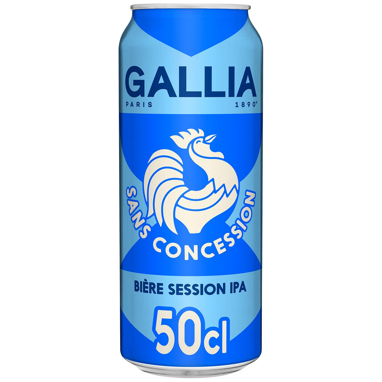 Voir la diapositive 2 : GALLIA Bière session IPA 4.3% boîte 50cl