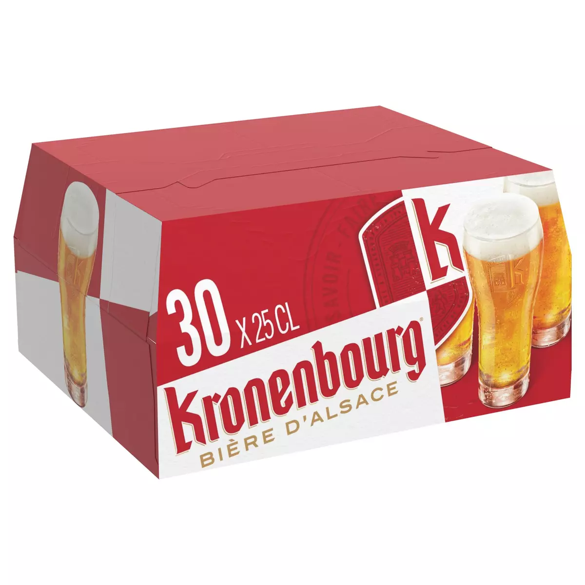 KRONENBOURG Bière blonde 4.2% bouteilles 30x25cl