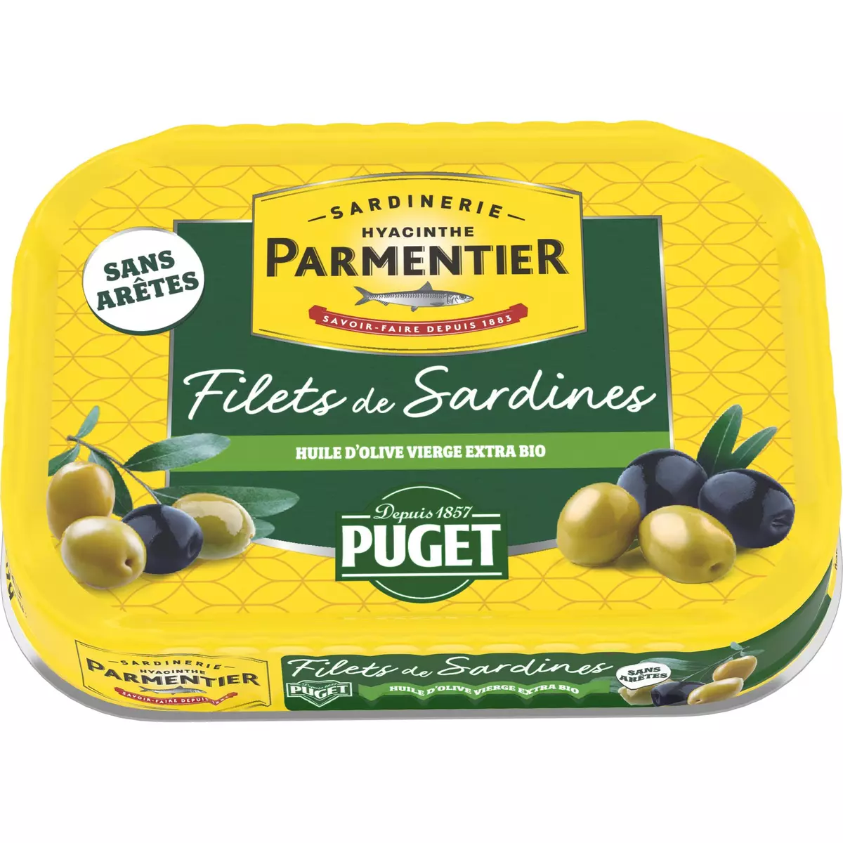 PARMENTIER Filets de sardines à l'huile d'olive vierge extra Puget 70g